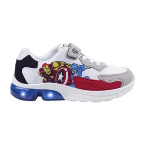 Baby boy sneakers with pvc sole and light Cerda Avengers Spiderman image-0