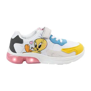 Baby girl sneakers with pvc sole and light Cerda Looney tunes image-1