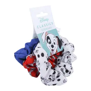 Set of 3 girl's scrunchies Cerda Disney 101 Dalmatas image-0