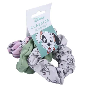 Set of 3 girl's scrunchies Cerda Disney 101 Dalmatas image-0