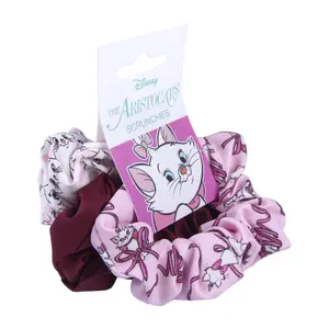 Set of 3 girl's scrunchies Cerda Disney Marie image-0