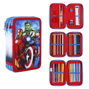 Pencil box with children's accessories Cerda Avengers image-0