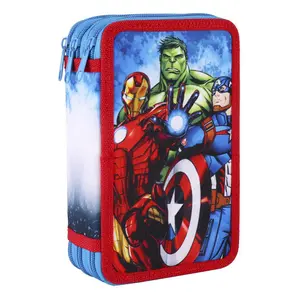 Pencil box with children's accessories Cerda Avengers image-1