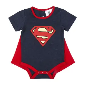 Set body, cape, chaussettes et bavoir bébé garçon Cerda Superman image-1