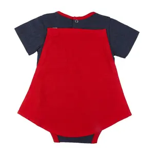 Set body, cape, chaussettes et bavoir bébé garçon Cerda Superman image-2