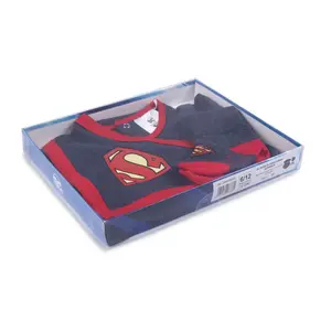 Set body, cape, chaussettes et bavoir bébé garçon Cerda Superman image-3