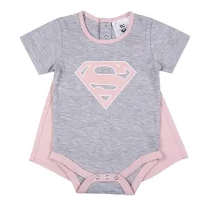 Ensemble body, jupe, chaussette et bavoir bébé fille Cerda DC Superhero Girls image-1