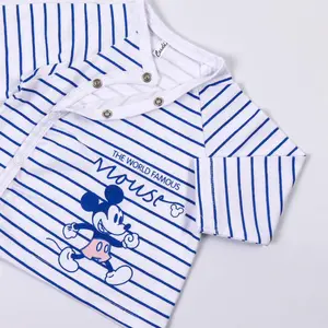 Baby boy 2-piece pyjama set, cap, bib and muffler Cerda Mickey image-2