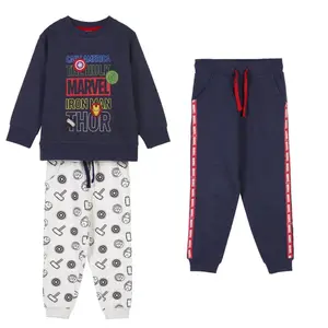 Children's brushed cotton 3-piece tracksuit Cerda Marvel image-0