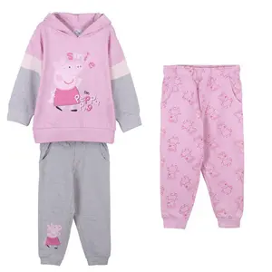 Girl's brushed cotton 3-piece tracksuit Cerda Peppa Pig image-0