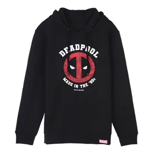 Brushed cotton hooded sweatshirt Cerda Deadpool image-0