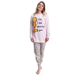 Pijama largo de mujer Cerda Brushed Garfield image-0
