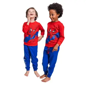 Baby boy brushed cotton joggers Cerda Spiderman image-1