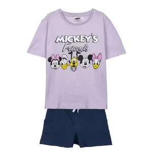 Girls' t-shirt and shorts set Cerda French Terry Minnie image-0