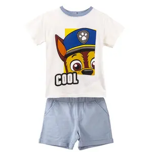 Conjunto de camiseta y pantalón corto para bebé Cerda French Terry Paw Patrol image-0
