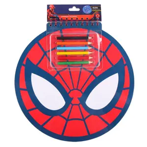 Libro da colorare per bambini con adesivi e pastelli colorati Cerda Marvel Spiderman image-0
