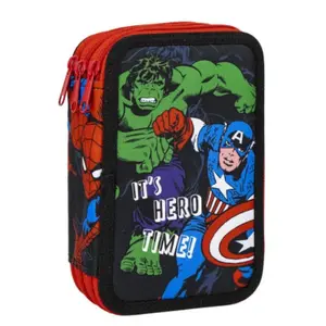 Children's triple Pencil case Cerda Marvel Avengers image-0