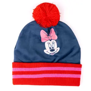 Bonnet with neck warmer and girl's gloves Cerda Disney Minnie image-1