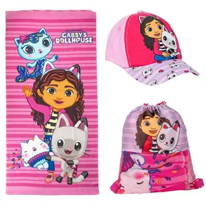 Towel with bag and hat Cerda Gabby Doll House image-0