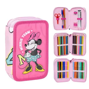 Triple pencil case for girls Cerda Minnie image-0