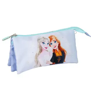 Triple pencil case for girls Cerda Disney Frozen image-0
