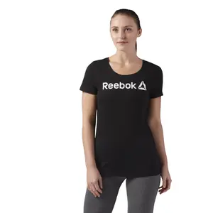 Camiseta de mujer Reebok Linear Read Scoop image-1