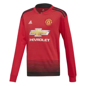 Maillot Domicile enfant manches longues Manchester United 2018/19 image-0