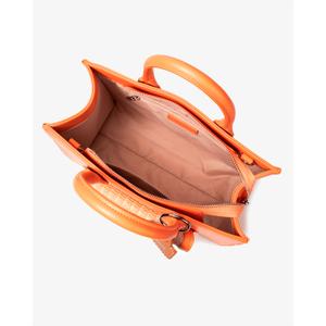 Damenhandtasche aus glattem Kunstleder und Stroh Chabrand Lena image-4
