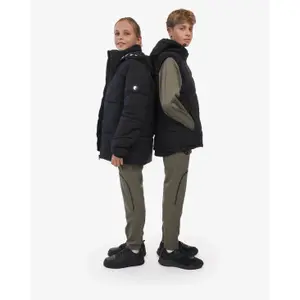 Children's hooded logo puffer jacket Chabrand image-1