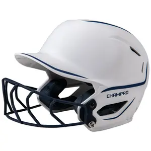Matte Softball Helmet Champro HXE Fastpitch Two-tone image-0