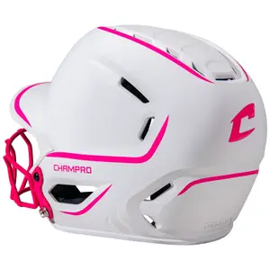 Matte Softball Helmet Champro HXE Fastpitch Two-tone image-1