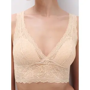 Sutiã sem arco triângulo espuma mulher Chantelle Floral Touch image-3