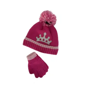 Character Merchandise Hat and Gloves for Girls image-0