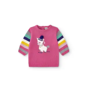 Baby girl dress Charanga fucsiaVayana image-1