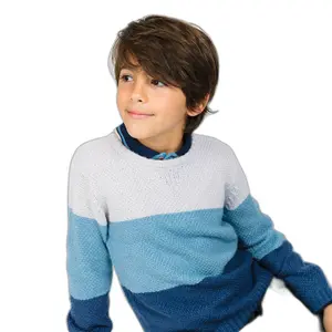 Three-colored sweater for children Charanga image-0