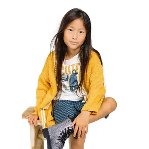 Girl's cardigan Charanga Rastaza image-1