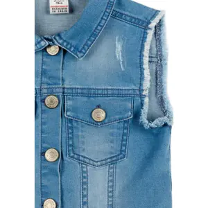 Girl's denim jacket Charanga Quero image-4