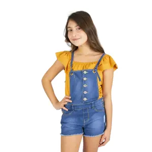Girl's denim overalls Charanga Lajero image-0
