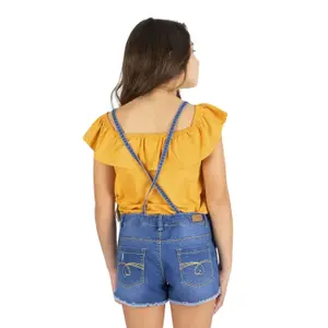 Girl's denim overalls Charanga Lajero image-1