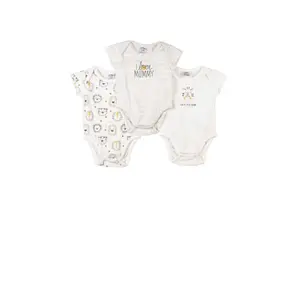 Set of 3 baby bodysuits Charanga Misibri image-0