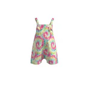 Baby girl overalls Charanga Limedye image-1