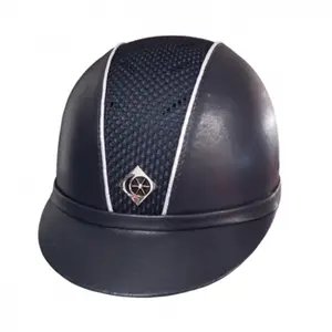 Casco da equitazione Charles Owen SP8 Leather Look image-0