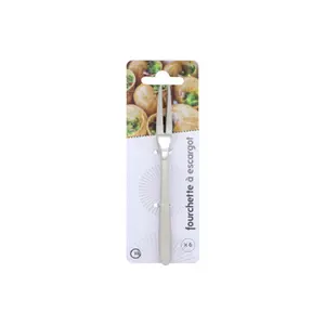 Stainless steel snail fork Chevalier Diffusion (x6)