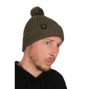 Bonnet met pompon Fox merino image-0