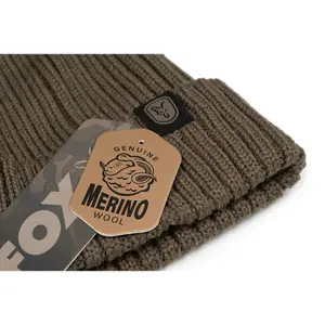 Bonnet met pompon Fox merino image-1