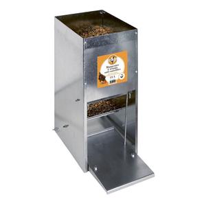 Poultry feeder with galvanized pest-proof hopper for 10 hens Chick'A image-1