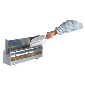 Comedouro para aves de capoeira com teto giratório em aço galvanizado para 15 galinhas Chick'A image-1