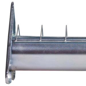 Mangeoire pour volailles en acier galvanisé à grille mobile pour 6 poulets Chick'A image-2