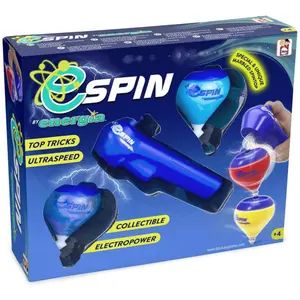 Set of 2 spinning tops with electric launcher Chicos image-0