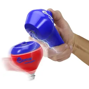 Set of 2 spinning tops with electric launcher Chicos image-2